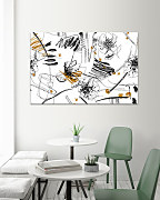 Obraz Abstraktná grafika s kvetmi